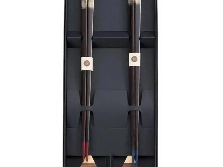 Echizen Shikki Wood Couple Chopsticks Mt. Fuji Hot on Sale