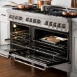 ZLINE 60  7.4 cu. ft. Dual Fuel Range with Gas Stove and Electric Oven in DuraSnow® Stainless Steel (RAS-SN-60) Hot on Sale