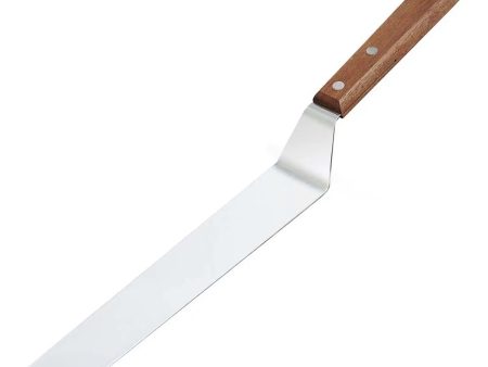 IntecKaneki Stainless Steel Offset Icing Spatula with Wooden Handle Cheap