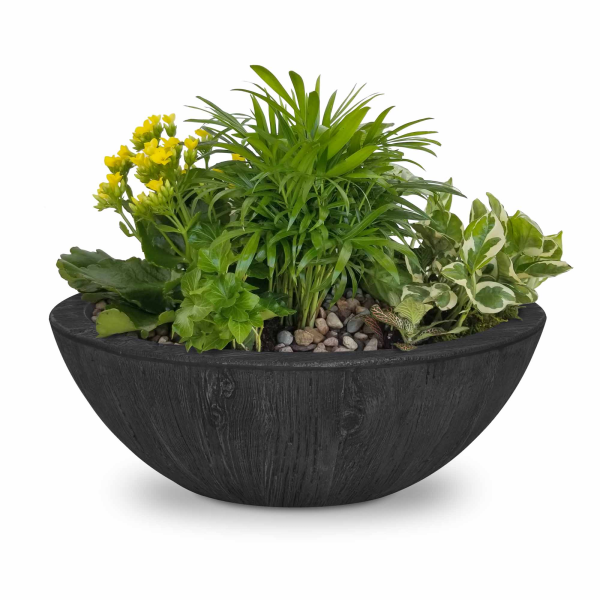 SEDONA PLANTER BOWL – WOOD GRAIN CONCRETE Cheap