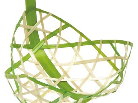 MANYO Bamboo Small Serving Basket Mitsuba For Sale