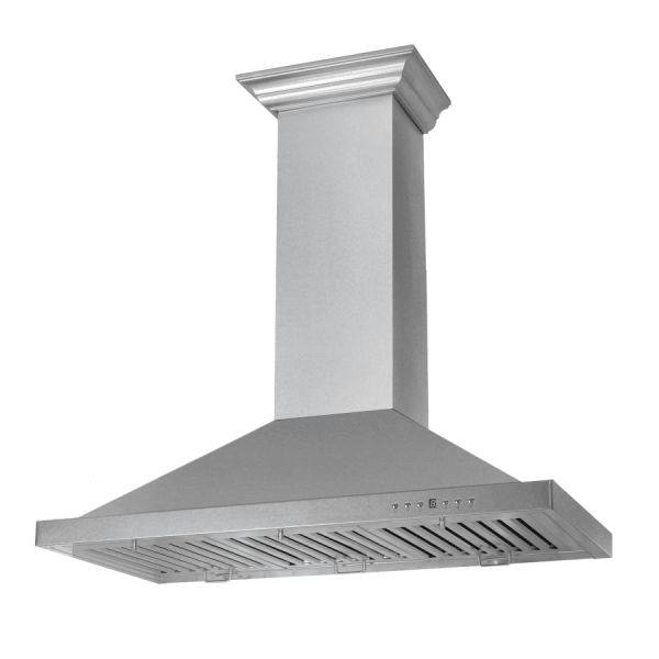 ZLINE Designer Series DuraSnow® Stainless Steel Convertible Vent Wall Mount Range Hood (8KBS) Sale