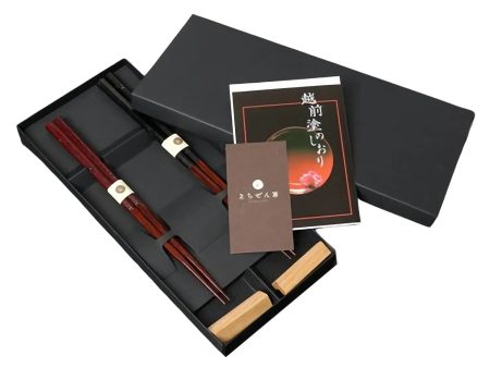 Echizen Shikki Wood Couple Chopsticks Kirara Online now