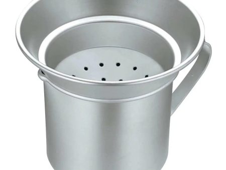 Nakao-Alumi Aluminum Tempura Oil Filter Pot with Handle Cheap