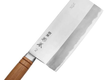 SUGIMOTO Shirogami Carbon Steel Chinese Cleaver Medium Thick Blade Hot on Sale