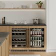 ZLINE 24 In. Touchstone Wine Cooler with Panel-Ready Glass Door and Matte Black Handle (RWDPOZ-24-MB) Supply