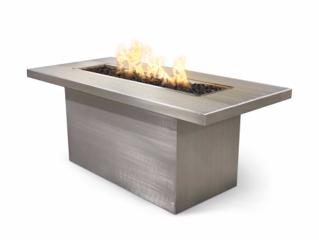 The Outdoor Plus Linear Bella Fire Table - Metal Collection For Cheap