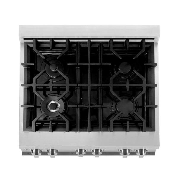 ZLINE Appliance Package | 30  Dual Fuel Range, Microwave Drawer, 3 Rack Dishwasher | 4KP-RARH30-MWDWV For Discount