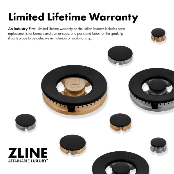 ZLINE Professional Range 5 Brass Burners (SR-BRASSBR-36) Discount