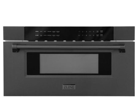 ZLINE 30  Microwave Drawer in Black Stainless Steel with Traditional Handle (MWD-30-BS) Sale