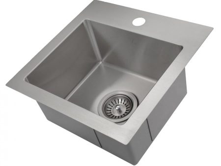 ZLINE 15  Donner Topmount Single Bowl Bar Kitchen Sink (STS-15) Online Sale