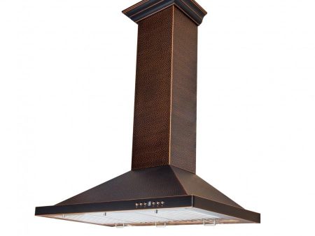 ZLINE Designer Series Hand-Hammered Convertible Vent Wall Mount Range Hood (8KBH) Supply