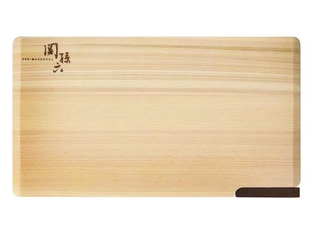 Seki Magoroku Hinoki Cypress Wood Cutting Board with Stand on Sale