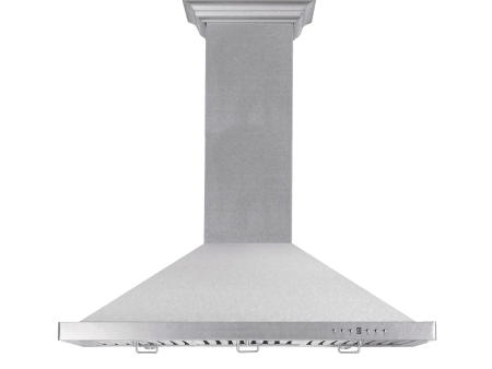 ZLINE Designer Series DuraSnow® Stainless Steel Convertible Vent Wall Mount Range Hood (8KBS) Sale