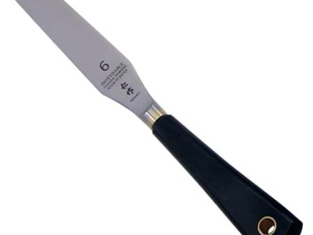 Nisaku Stainless Steel Icing Spatula with Wooden Handle For Sale