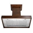 ZLINE Convertible Vent Wooden Wall Mount Range Hood in Walnut (KBRR) Fashion