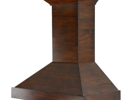 ZLINE Convertible Vent Wooden Wall Mount Range Hood in Walnut (KBRR) Fashion