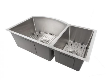 ZLINE 33  Cortina Undermount Double Bowl Kitchen Sink with Bottom Grid (SC70D) Fashion