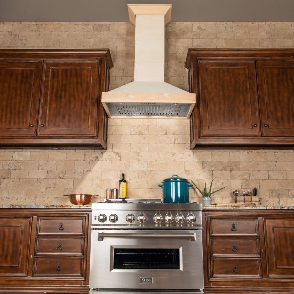 ZLINE Ducted Unfinished Wooden Wall Mount Range Hood (KBUF) Online