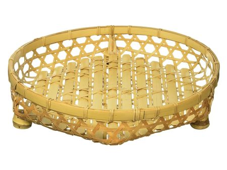 MANYO Bamboo Serving Basket with Feet Sale