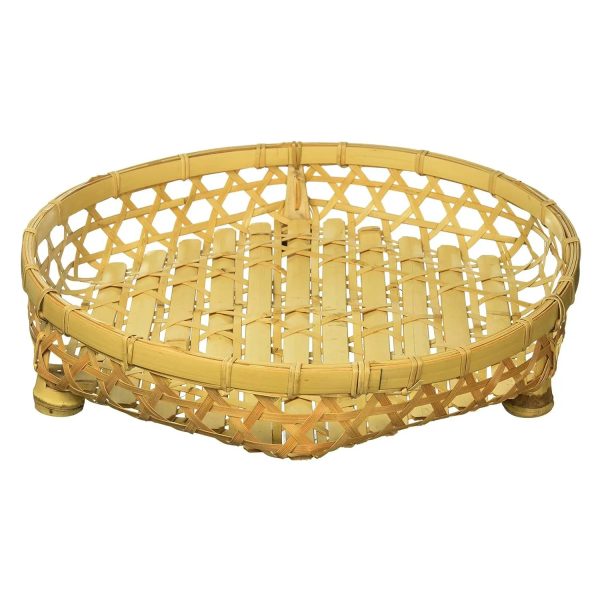 MANYO Bamboo Serving Basket with Feet Sale