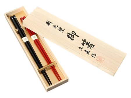 Echizen Shikki Makie Wood Couple Chopsticks Rhinestone Online now