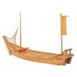 Nakata Sangyo Hinoki Cypress Sushi Boat with Fishing Net For Sale