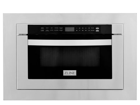 ZLINE 24  1.2 cu. ft. Stainless Steel Microwave Drawer with 30  Trim Kit (MWD-TK-30) Discount