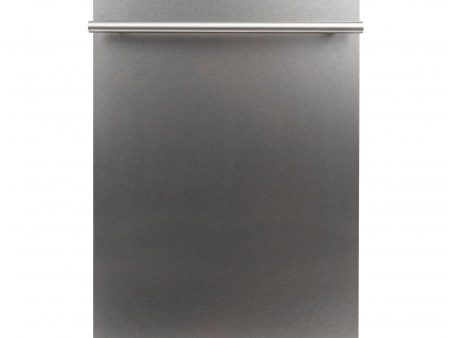 ZLINE 18 in. Compact Stainless Steel Top Control Dishwasher with Stainless Steel Tub and Modern Style Handle, 40dBa Fashion