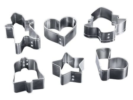 Kubodera Tin Christmas Cookie Cutter 6 pcs For Discount