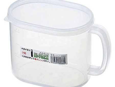 Entec High Pack Antibacterial Polypropylene Oval Food Storage Container with Handle Online now