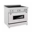 ZLINE 36  4.6 cu. ft. Induction Range in DuraSnow with a 4 Element Stove and Electric Oven (RAINDS-36) Online