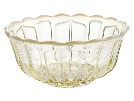 Hirota Glass Yukinohana Soda-Lime Glass Shallow Bowl Supply