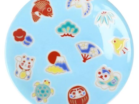 SEIKOU KISSYO Kutani Porcelain Small Plate Engimono For Cheap