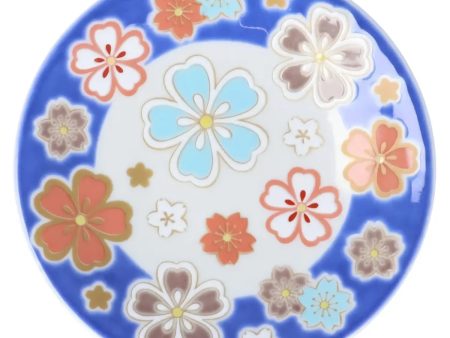 SEIKOU KISSYO Kutani Porcelain Small Plate Sakura For Discount