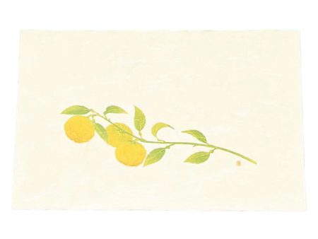 Artec Washi Paper Cream Placemat Yuzu 100 pcs Hot on Sale