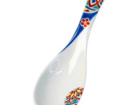 SEIKOU Kutani Porcelain Renge Spoon Temari Sale