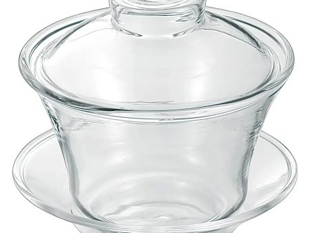 Asahi Heat Resistant Glass Tea Cup with Lid on Sale