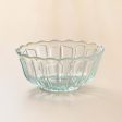 Hirota Glass Yukinohana Soda-Lime Glass Blue Shallow Bowl Fashion