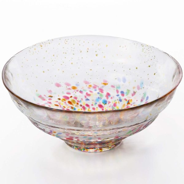 ADERIA Tsugaru Vidro Soda-Lime Glass Gold Leaf Paint Bowl Fashion