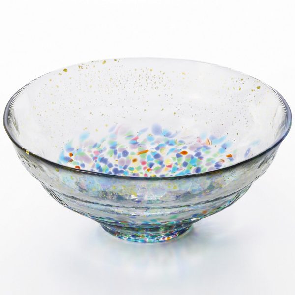 ADERIA Tsugaru Vidro Soda-Lime Glass Gold Leaf Paint Bowl Fashion