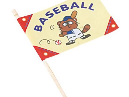 Daikoku Paper Baseball Flag Food Picks 200 pcs For Sale