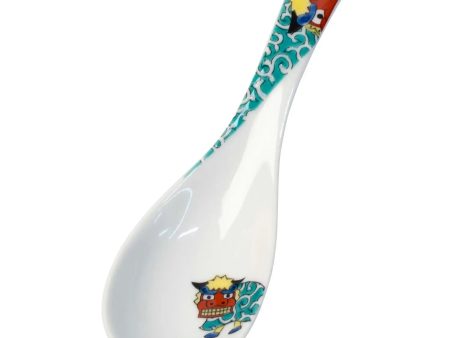 SEIKOU Kutani Porcelain Renge Spoon Shishimai Supply