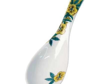 SEIKOU Kutani Porcelain Renge Spoon Aoi on Sale