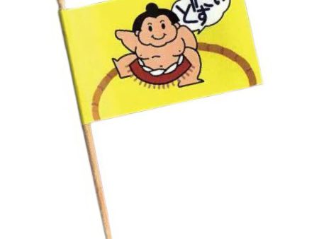 Daikoku Paper Sumo Wrestler Flag Food Picks 200 pcs Supply