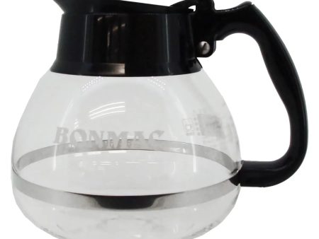 Bonmac Heat Resistant Glass Coffee Server Black Spout Supply