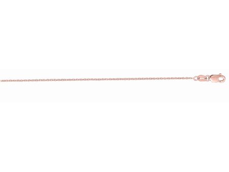 14K Gold 1.3mm Diamond Cut Cable Chain Supply