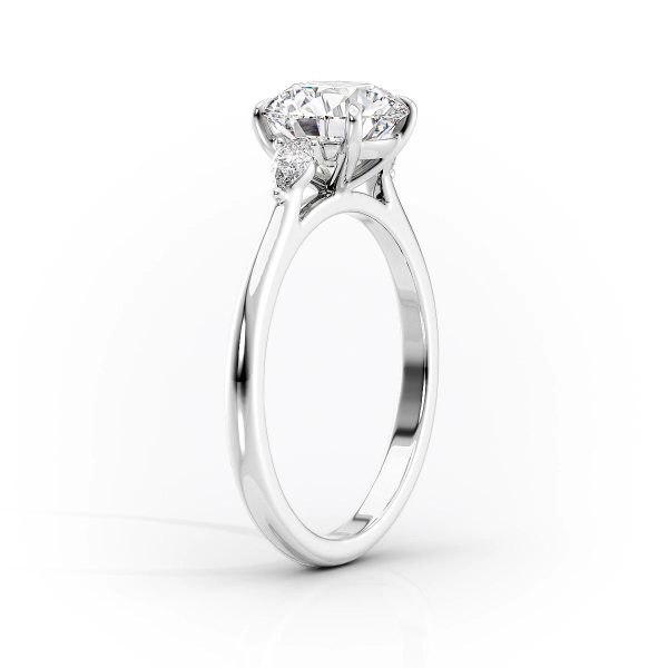 The Pears Liv Set With A 2 Carat Radiant Moissanite Hot on Sale