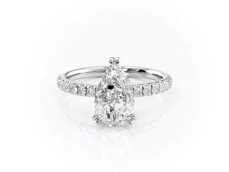 The Sofia Set With A 2 Carat Pear Moissanite Online now