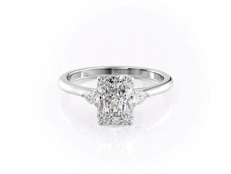 The Pears Liv Set With A 1 Carat Radiant Moissanite on Sale